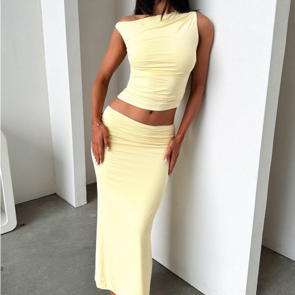 Yellow Maxi Skirt